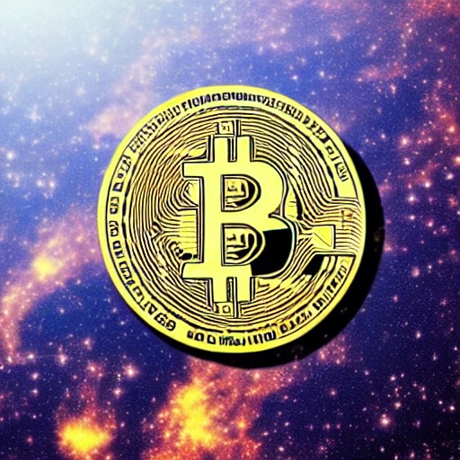 A bitcoin in space